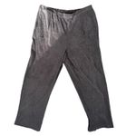 Sag Harbor Women 20W Black Elastic Waist Pleated Wide Leg Pants Casual Comfort Photo 0