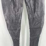 Spanx SPANK Faux Leather Leggings Extra Small Moto Black Shimmer Vegan Textured Photo 8