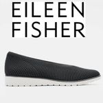 Eileen Fisher  The Heaven Stretch Wedge Slip-On Shoes Flats Graphite Weaved 9.5 Photo 4