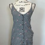 Everly Anthropologie  Gingham Dress with Embroidered  Casual Sundress S Photo 4
