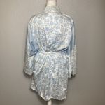 Liz Claiborne Vtg Nightgown Robe Sleep Shirt Pajama 2X/3X Blue Floral Cottage Photo 8