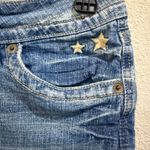 Hydraulic  Denim Capri Shorts Size 11/12 Low Rise Star Pocket Blue‎ Photo 8