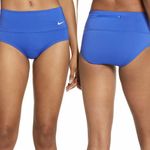 Nike Essential High Waist Swim Bottoms Pacifica Blue sz Medium Photo 5