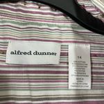 Alfred Dunner Pink Striped Plus Size Button Up Shirt Photo 3