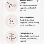 Glamorise Full Figure No Bounce  Camisole Wirefree Back Close Sports Bra #1066 Photo 6