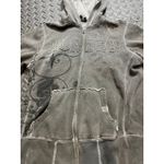 Hurley Vintage Y2K  Skater Grunge Gray Hoodie Studded Emrbroidered‎ Womens Medium Photo 1