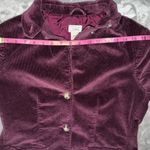 L.L. Bean Women's Jacket Blazer Corduroy 3 Button Burgundy Vintage Size 10 Reg Purple Photo 8