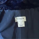 J.Crew  Vest Plush Royal Blue Vegan Fur Medium Outerwear Photo 3