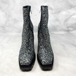 Jimmy Choo NEW  Madra 130 Chunky Glitter Platform Block Heeled Ankle Boots Blue Photo 5