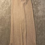 Pretty Little Thing  Dress Womens 12 L/XL Long Ribbed Soft Maxi Slit Strapless Photo 2