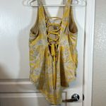 Cacique  SWIM Lane Bryant Yellow V-Neck Tie Back Swimsuit Size 22 EUC #1382 Photo 4