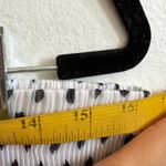 Drama White Polka‎ Dot Pleated Skirt Vintage 90s Preppy Retro Coquette XL Photo 5