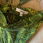 Miaou Revolve Green Snakeskin Corset Top Size XS Photo 3