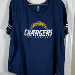 NFL Team Apparel Los Angeles Chargers Navy Blue Shirt Size XXL #5920 Photo 0