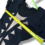 Young Threads NWT New York City Taupe Black Geometric Mini Sweater Dress Medium Photo 2