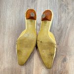 Stuart Weitzman  Cream Croc Slide‎ Kitten Heels  size 36 Photo 6