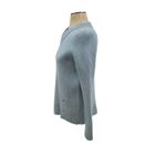 Helmut Lang  Sweater Wool Cashmere V-Neck Ribbed Baby Blue‎ Size Medium Photo 5