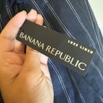 Banana Republic NWT  LUXE LINEN AVERY VERTICAL STRIPE‎ PANTS SIZE 0 STRAIGHT LEG Photo 4