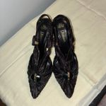 J Renee Womens 6.5M Carina Black Ruched Rhinestone Slingback Pumps Formal Party Size 6.5 Photo 9