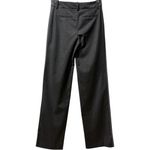 Alice + Olivia NWT  Mal Pants Mid Rise Side Stripe Gray Straight Leg Trousers 0 Photo 6