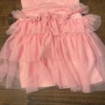 Lulus  Special Poise Pink Tulle Pleated Sleeveless Tiered Mini Dress‎ Photo 2