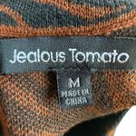 Jealous Tomato Long Sleeve Tiger Bodycon Sweater Dress Sz M Photo 7