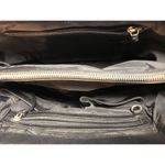 DKNY  Haircalf Fur Leather Black Satchel Bag Purse READ Photo 9