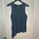 Market & Spruce 💙✨ Active Blue Gray Asymmetrical Sleeveless Tank Top Photo 1