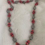 J.Crew  Rhinestone and Orange and Purple Lucite Necklace Photo 2