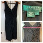 Ralph Lauren Lauren  LBD Sheath Dress Size 8 Sophisticated Stretchy Special Event Photo 1