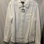 Club Monaco NWT  Long Sleeve Summer Double Face Button Tricot Size Small White Photo 0