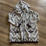 Absolutely Famous  Hooded Cardigan Sweater Purple Hoodie Large Athleisure Photo 4