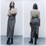 ZARA MIDI Pencil Skirt With Slit On The Back Photo 1