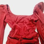 MORE TO COME Blaire Mini Dress in Wine XS Red Photo 6