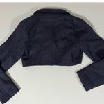 Cider ‘Lady Blue’ Cropped Blazer Jacket Coat Blouse Size S 🧸 Photo 2