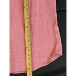 Houndstooth Portuguese Flannel Red White  Long Sleeve Button Up Blouse Medium M Photo 6