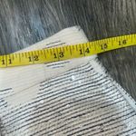 Anthropologie  Skirt Jacquard Embellished Mini High Rise NWT Line White Metallic Photo 3