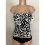 Michael Kors New. animal print tankini set. $159. XS-top/S-bottom Photo 3
