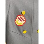 Coach 1941 Wool Naval Military Peacoat Coat Patches Navy Blue Gold Buttons US 0 Photo 5