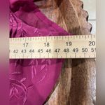 Tracy Reese  - 100% Silk trim Magenta Silk Pleated Mesh Shoulder Dress Sz 6 Photo 12