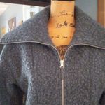 Stylus Charcoal Gray Boucle Teddy Midweight Zip Up Jacket Size XS Photo 2