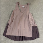 Athleta Swing Forward Pleated Tank Top Rose Two Tone Size M Photo 0