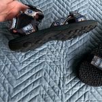 World Wide Sportsman Womens Sport Sandals Blue Black Hook & Loop Fasteners 10 Photo 3