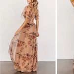 Baltic Born NEW  Cassandra Tulle Maxi Dress Copper Floral Size 3XL Photo 2