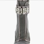 Karl Lagerfeld NEW PARIS Blayze Peep Toe Bootie (Women) 9.5M, SILVER Photo 3