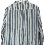 CP Shades  Linen Striped Button Up Tunic Shirt Small Photo 7