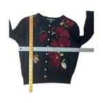 Karl Lagerfeld  Black Dress Cardigan Floral Embroidery 2 Piece Sleeveless Size 6 Photo 10