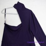 Eloquii  Asymmetric Fitted Midi Sweater Dress in purple, size 18/20‎ Photo 12