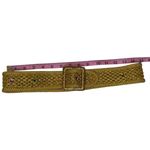 Vintage Golden Glam Crochet Belt Sparkly Gems Gold Photo 4