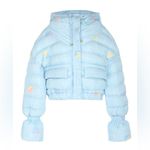 Selkie The Slopes Hooded Puffer Jacket Retro Plaid Blue 5X NWT Photo 13